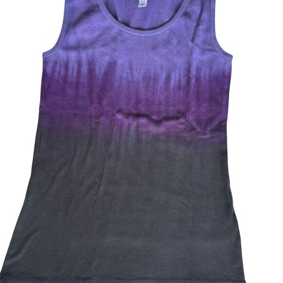 Womens Tank Top Size Small Purple Black Brand New Tie Dye - Picture 2 of 7